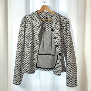 Black and White Chevron Nicole by Nicole Miller Jacket